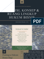 Ruang lingkup hukum bisnis