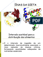 Proteínas da dieta: quantidades, qualidade e necessidades