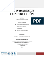 Actividades de Construccion