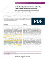 Evolution of Alcohol and Tobacco Consumption in Young People in Spain, After The Law 42/2010 Against Smoking: 2011-2014