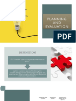 planning and evaluation