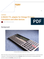 RS232 TTL FX Casio Calculators 