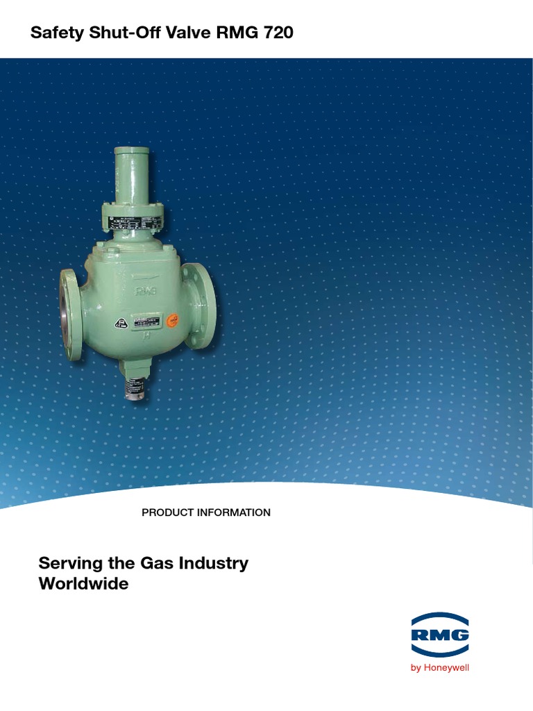 Safety ShutOff Valve RMG 720 Product Information PDF Valve Gases