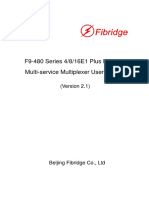 F9-480 Series 4/8/16E1 Plus Ethernet Multi-Service Multiplexer User Manual