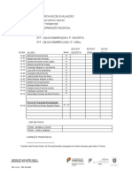 CMF - FM 1º Grau A CALENDÁRIO PROVAS