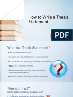 How To Write A Thesis Statement2