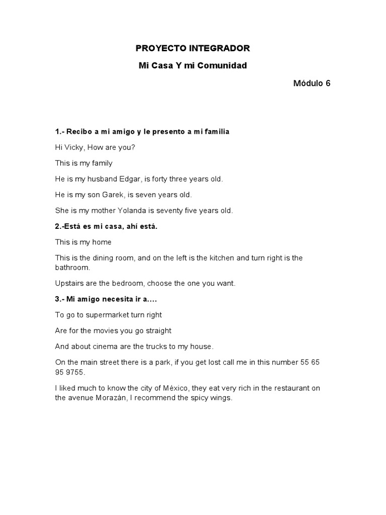 Tarea Ingles Modulo 6 Prepa en Linea | PDF