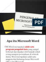 #1 Pengenalan Microsoft Word