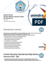 Material Teknik Standar Material, Standar Produk, Dan Standar Uji