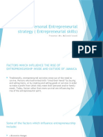 Craft Personal Entrepreneurial Strategy (Entrepreneurial Skills)