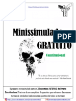 Minissimulado GRATUITO - Direito Constitucional - Sem Comentários