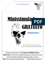 Minissimulado GRATUITO - Direito Administrativo - Comentado