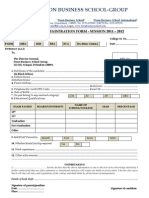 Doon Business School registration form