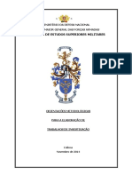 Cadernos Do IESM N.º08 - Orientações Metodológicas para A Elaboração de Trabalhos de Investigação