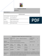 Programa Urbanización