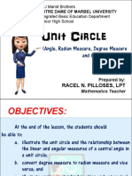Unit Circle: (Angle, Radian Measure, Degree Measure and Coterminal Angle)