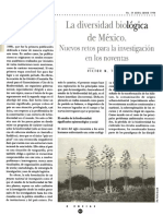 La Diversidad Biologica de Mexico Toleso 1994 Articulo