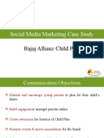 Social Media Marketing Case Study: Bajaj Allianz Child Plan
