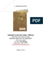 K03 KRISHNAMURTI ĐỘC THOẠI Krishnamurti to Himself Dịch 2006 Sửa 2013