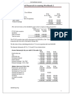 Advanced Financial Accounting Workbook 2: Y Co Z Co