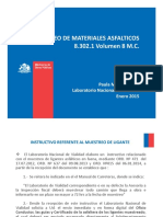 Muestreo de Materiales Asfálticos Enero 2015