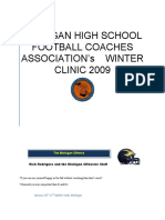 Michigan High School Football Coaches Association'S Winter CLINIC 2009