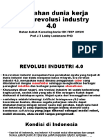 Perubahan Dunia Kerja di Era Revolusi Industri 4.0