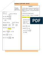 Calculation of PH Buffer Solution