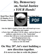 It Is in YOUR Hands!: On May 28, Let's Start Building A New Direction Together