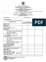 Grade 9-Q1-Health-Learners Progress Report