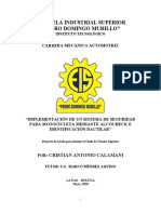 Implementación de Un Sistema de Seguridad para Motocicleta Mediante Alcocheck e Identificación Dactilar