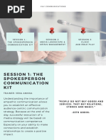 Handout Session 1 The Spokesperson Communication Kit