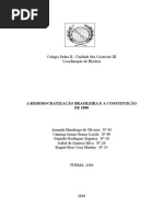 Download A Redemocratizao Brasileira e a Constituio de 1988 by Departamento de Histria SN53536855 doc pdf