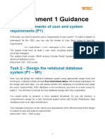 Assignment 1 Guidance: Task 1 - Statements of User and System Requirements (P1)