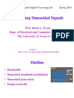 Generating Sinusoidal Signals