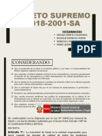 Decreto Supremo 018-2001