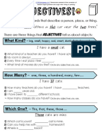 Adjectives Grammar Party Answer Key