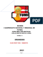 Campeonato regional de fútbol en Tarapoto