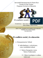 Conflicto Social y Educacion