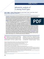 Geometric Morphometric Analysis of Growth Patterns Among Facial Types