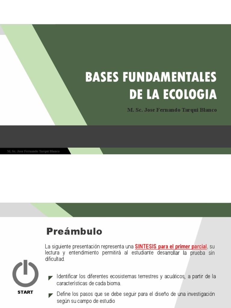 Clase 1 - La Ecologia | PDF | Ecosistema | Ecología