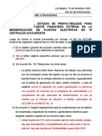 Sugerencias Ddi Al Efte Financiamiento Externo de Modernización Plantas Eléct