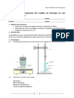 Prаctica 4 - Cambio de entropбa en una soluciвn de Urea