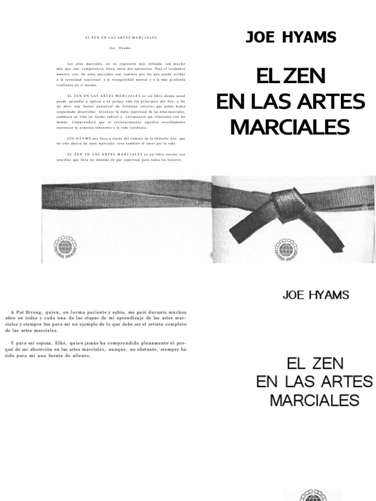 El Zen en Las Artes Marciales Joe Hyams PP 1 97 Descargar gratis PDF Aikido Kárate