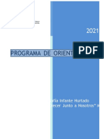 Programa de Orientacion 2021