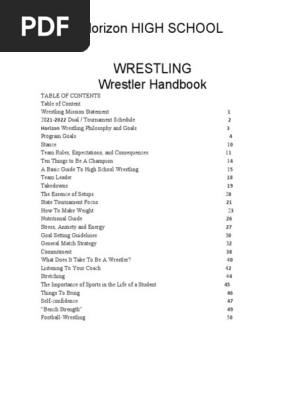 horizon wrestling-handbook