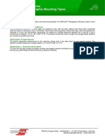 Processing Guidelines Oraflex Flexographic Mounting Tapes: Description