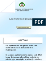 Los Objetivos de Investigación