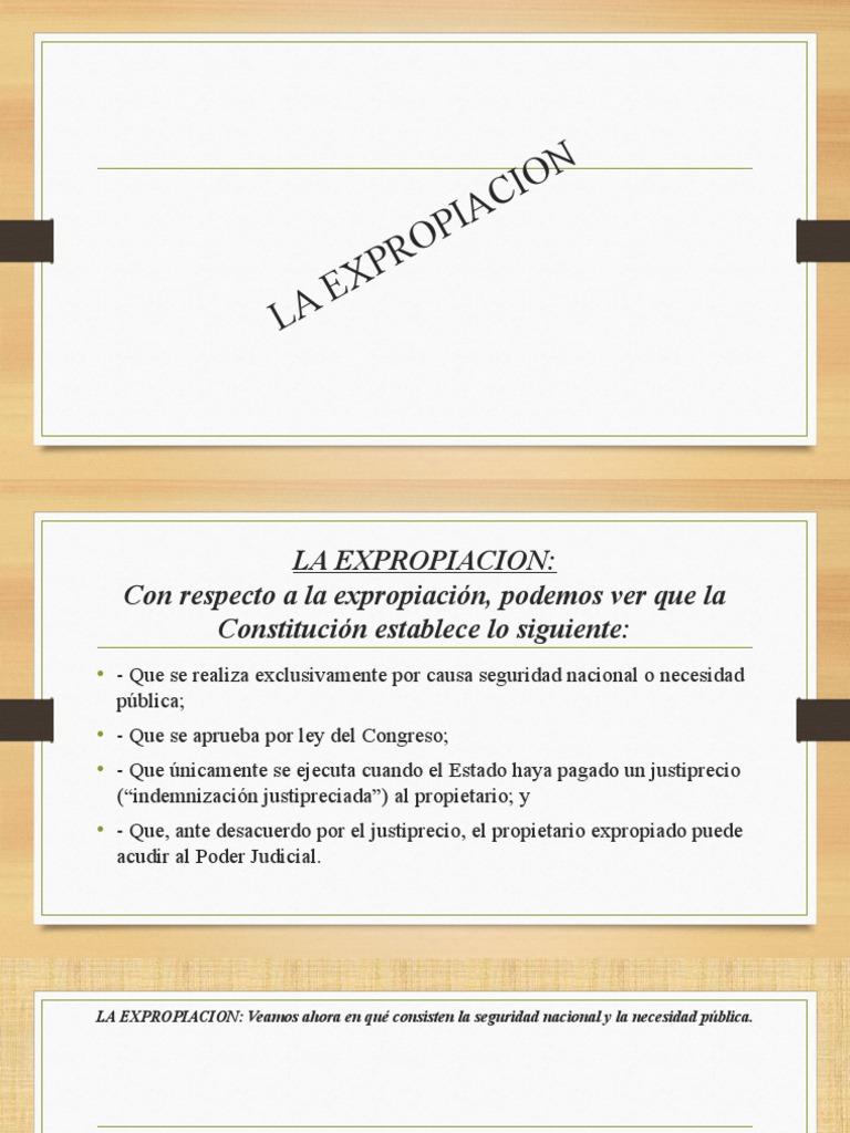 Expropiación: Conceptos y Requisitos | PDF | Dominio eminente ...