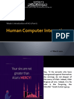 Introduction to HCI Part I